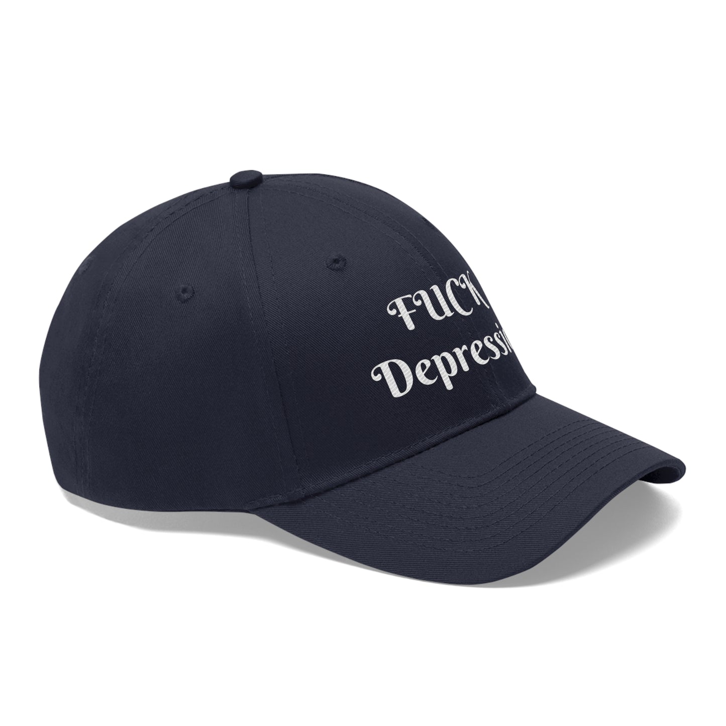 Fuck Depression Embroidered Hat for Empowerment and Awareness