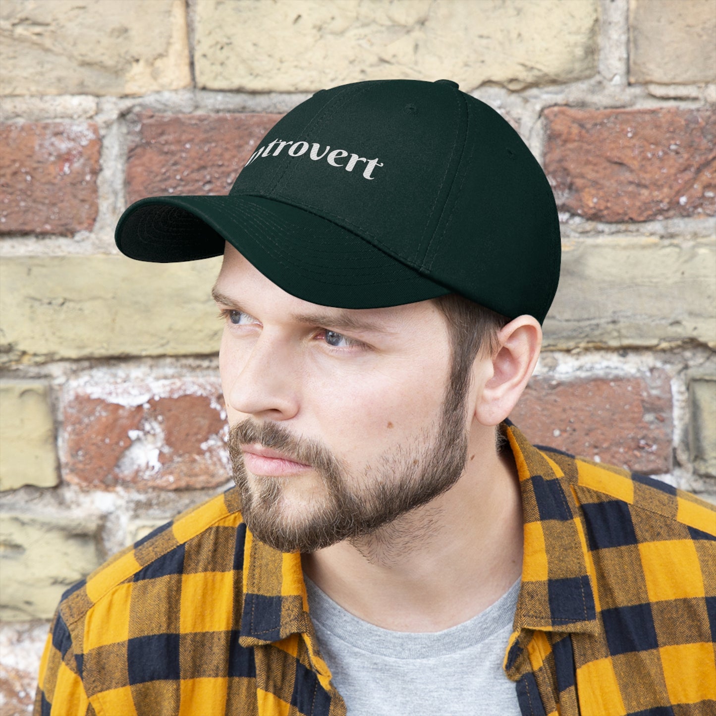 Introvert Embroidered Hat