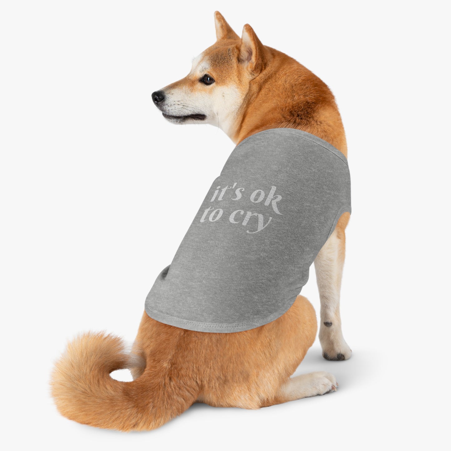 It's Okay to Cry Pet Tank Top - Comfortable and Stylish Pet Apparel