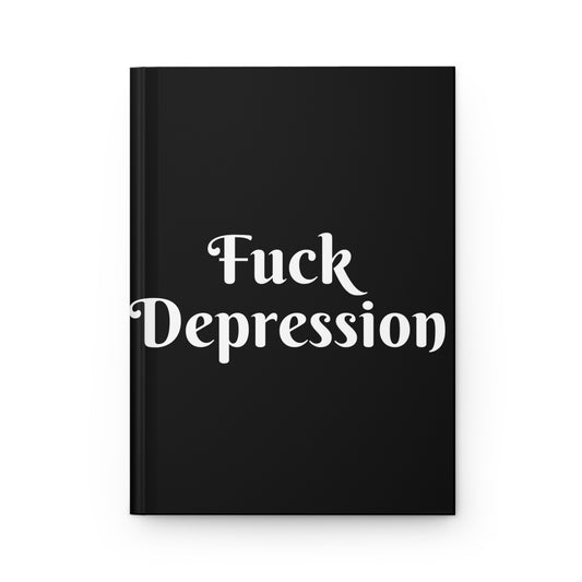 "Conquer Depression" Hardcover Notebook Journal | Inspiring Daily Wellness & Empowerment, Mental Health Support, 5.75"x7.5" Size Journal