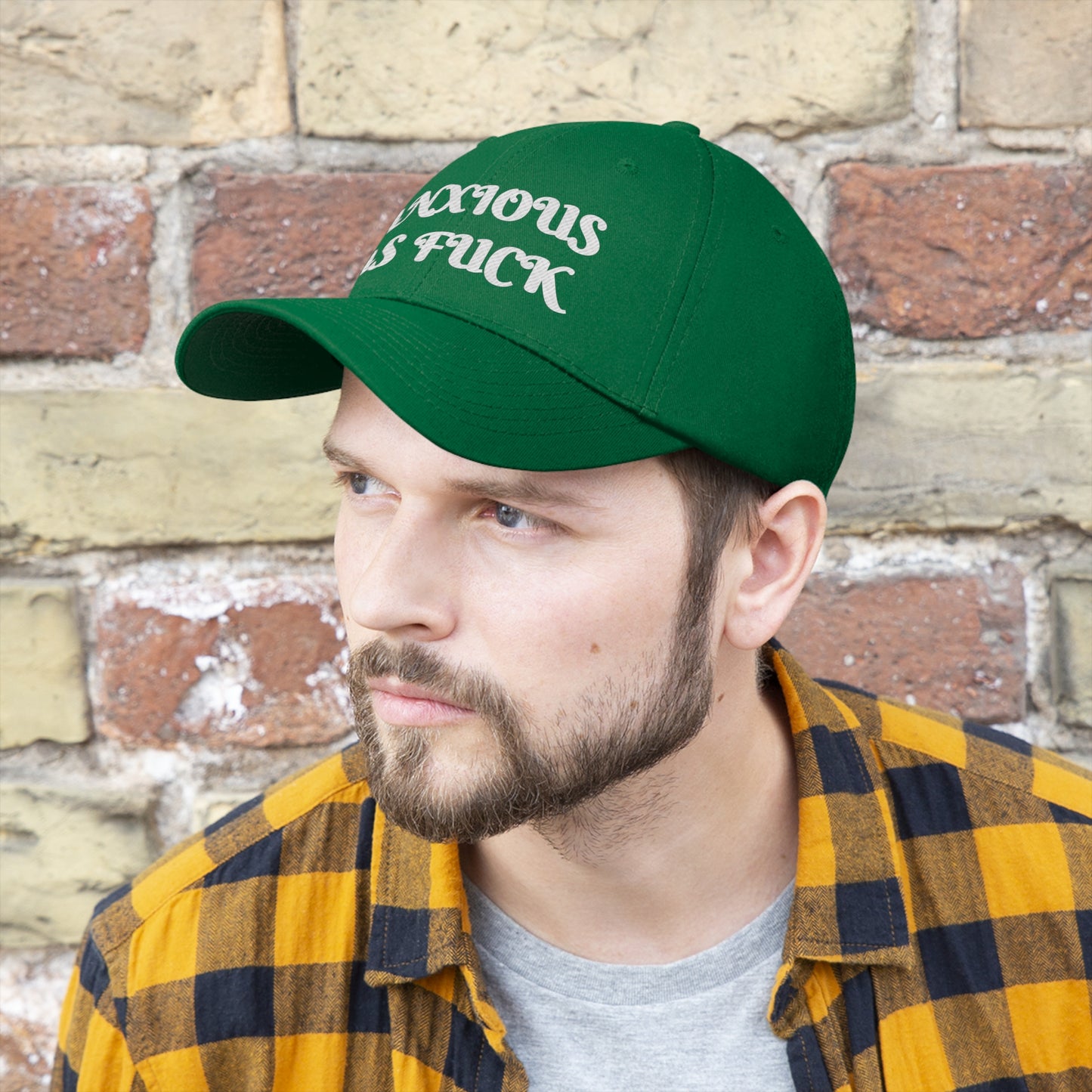Anxious as Fuck Embroidered Hat for Bold Expression