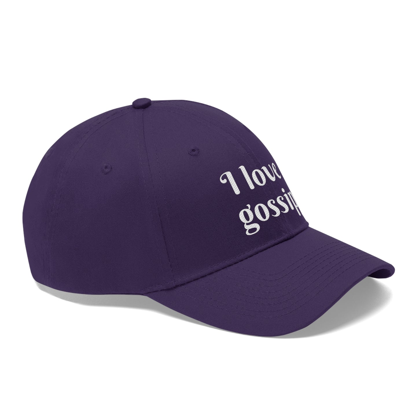 I Love Gossip Embroidered Hat for Chatty Souls