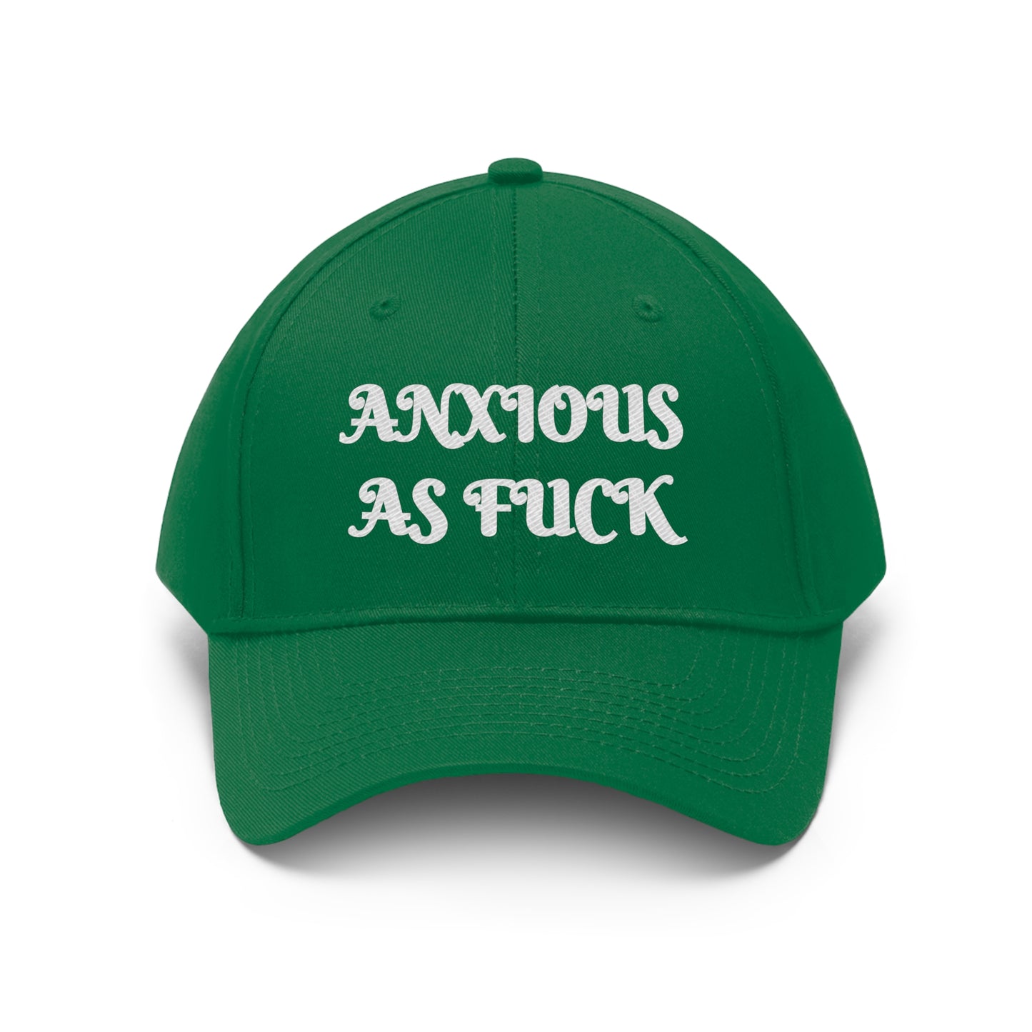 Anxious as Fuck Embroidered Hat for Bold Expression