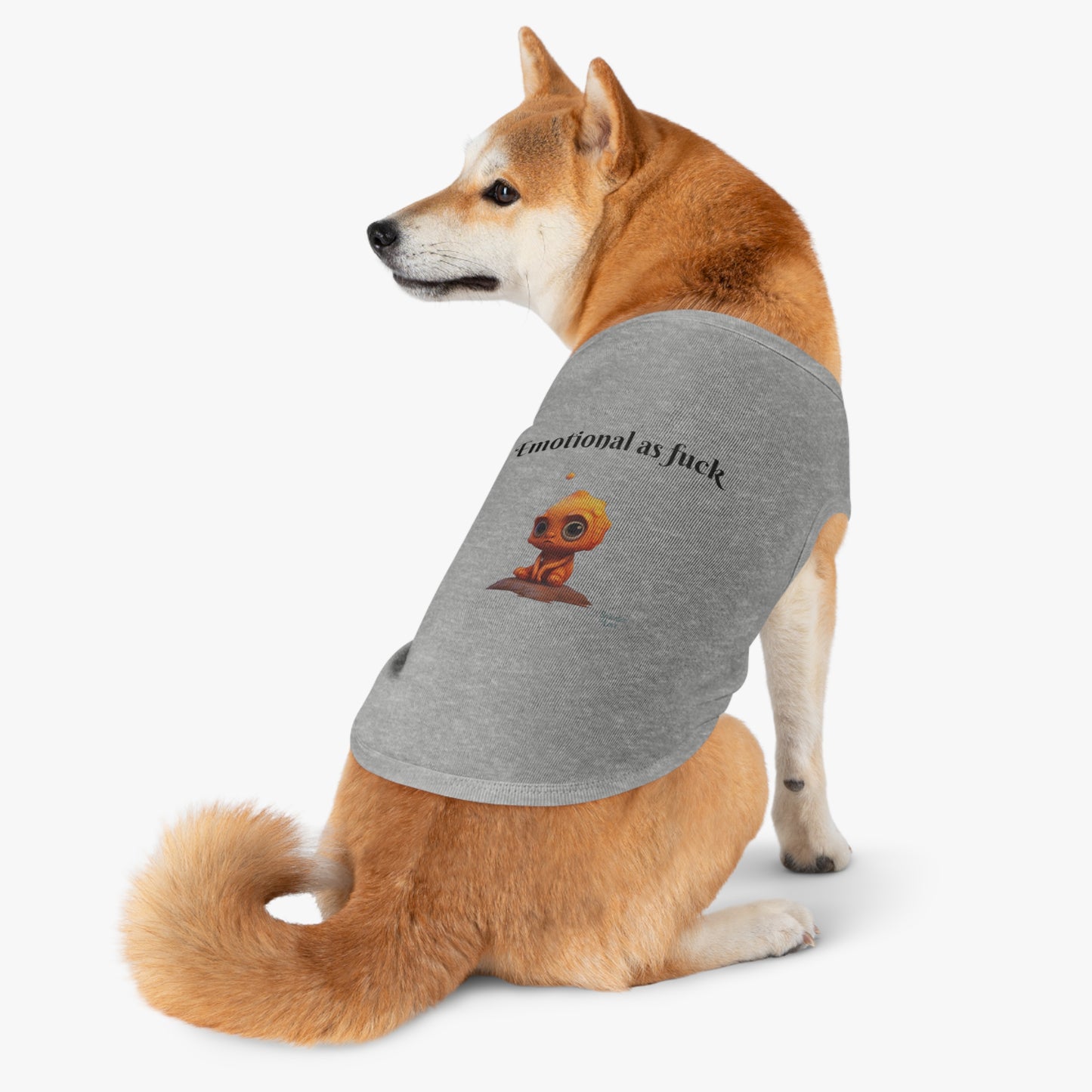 Emotional as Fuck Pet Tank Top - Express Your Pet's Quirky Emotions